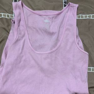 Pink maternity tank top